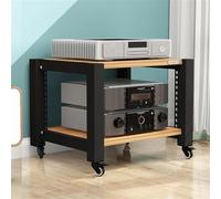 2/3/4/5 Tier Media Storage Cabinet - Modern AV Stand for Audio Video, Record Player, Stereo Components - Stylish Entertainment Center, Natural Finish, Space-Saving Design