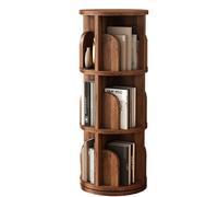 2/3/4/5 Tier Rotating Bookshelf Revolving Bookcase For Kids Adults Rotating Bookcase For Bedroom Living Room Study Room (Color : Walnut, Size : 39 * 99cm)