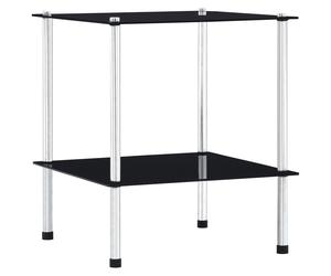 2/3/4/5-Tier Shelf Transparent Tempered Glass Worktop Organiser Rack vidaXL