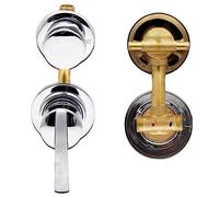 2/3/4/5 Way Brass Shower Mixer Faucet Diverter Screw Thread/Intubation Mixing Valve Hole Size 9-14.5cm Cold & Hot Water Tap, Ceramic Cartridges, Alloy Chromed Dual Handles(2 Output Intubation,9cm)