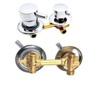 2/3/4/5 Way Solid Brass Mixer Shower Tap,Cold & Hot Water Shower Diverter Valve,Hole Distance 9cm/10cm/12.5cm/14.5cm(Thread 2 Way,14-14.5cm)