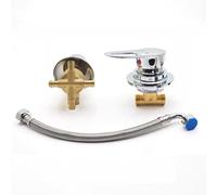 2/3/4/5 Way Split Shower Diverter Valve, Solid Brass Cold & Hot Water Mixer Bathroom Faucet Tap, Thread/Intubation Bathtub Tap for Shower Cabin/Steam Room (Intubation 4 Way)