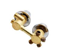 2/3/4/5 Way Upgraded Brass Shower Valve Mixer Thermostatic Faucet G1/2 Screw Thread Diverter Control Shower Cabin Mixing Tap, Brass Cartridge, Thickened Dual Handle (4 Output 10cm A)