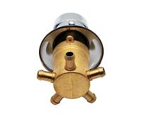 2/3/4/5 Ways Outlet Tap Shower Mixer Faucet Brass Intubation/Screw Thread Connector Separate Splitter Ceramic Valve Core for Sauna Spa Bath Room, 30cm Connection Tube(5 Output Diverter,Intubation)