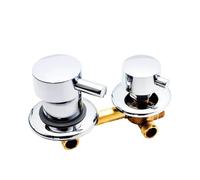 2/3/4/5 Ways Water Outlet Screw Thread Center Distance 10cm 12.5cm Mixing Valve Brass Bathroom Shower Mixer Faucet Tap Cabin(SF-203CG-3GN-12.5-YZ)