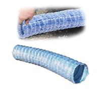 2 3 4 6 8 10 12Inch Corrugated Drain Pipe, PVC Soft Infiltration French Drain Pipe Fabric, What Steel Wire, Commercial Expandable Tubular Drainage Pipes(Dia 20cm(7.9in),7M/23ft)
