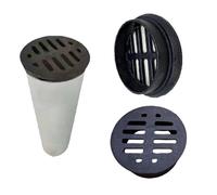 2 3 4 6 8 10in Round Grate Drain Cover, Snap-in Floor Drain Cover, Cast Iron Drainage Grate For Garden,Driveway,Outdoor Trench Drainage Covers(50mm-1.96in)
