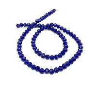 2 3 4 6 8mm Austria Crystal Beads for Jewerly Making Loose Spacer Faceted Rondelle Glass Beads for Bracelets DIY Accessories-Royal blue-c187-4.0mm(Approx 125pcs)