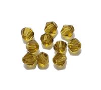 2 3 4 6 8mm Glass Crystal Bicone Beads Black Loose Spacer Faceted Beaded for Women DIY Making Jewelry Embroidery Accessories for Jewelry Bracelet Making(Light Green,6mm 40pcs)