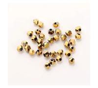 2 3 4 6 8mm Glass Crystal Bicone Beads Black Loose Spacer Faceted Beaded for Women DIY Making Jewelry Embroidery Accessories for Jewelry Bracelet Making(Dark Grey,6mm 40pcs)