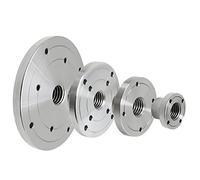 2'' 3'' 4'' 6'' Wood Lathe Face Plate For M33 X 3.5 Threaded Woodworking Machine Chuck Flange Faceplate (Color : 100mm- 1Inchx8TPI)