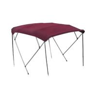 2/3/4 Bow Bimini Boat Top Cover, 600D Marine Grade Canvas Sun Shade Boat Canopy, Includes Mounting Hardware, Straps Rear Support Poles(170x220x125cm/67x87x49in)