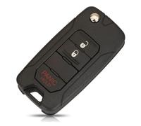 2/3/4 Buttons Flip Car Key Shell Case SIP22 Blade Housing For Jeep For Wrangler For Renegade 2015-2018(3 Buttons P)