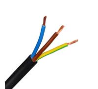 2/3/4 CORE ELECTRICAL FLEX CABLE WIRE LENGTH TWIN TRIPLE 0.75/1/1.5/2.5mm2 230V (3 Core 1mm x 5m)