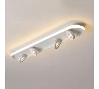 2/3/4-Light Led Bar Sceiling Lamp, Flush Mount Spotlight Ceiling, 325° Rotation. 3 Color Temperature Dimmable for Kitchen, Dining Room, Bedroom, Office, Shops/20W