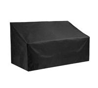2/3/4 Seater Garden Bench Cover with Adjustable Drawstrings, Waterproof, Windproof, UV-Resistant, Heavy Duty Oxford Fabric, Protective Cover for Garden Bench, Garden Sofa - Black