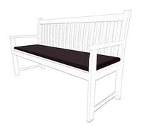 2 3 & 4 Seater Outdoor Garden Bench Cushion Water Resistant Patio Furniture Rectangle Bench Cushion Comfortable Seat Pad Soft Non-Slip Furniture Pad (3 Seaters, Chocolate)