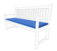 2 3 & 4 Seater Outdoor Garden Bench Cushion Water Resistant Patio Furniture Rectangle Bench Cushion Comfortable Seat Pad Soft Non-Slip Furniture Pad (Royal Blue, 3 Seaters)