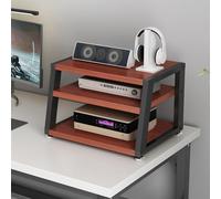 2/3/4 Tier AudioVideo Media Stand for Corner CD Player & Stereo Receiver Cabinet AV Equipment Display Rack Red Entertainment Unit 35.5 * 35cm (14 * 13.8in)