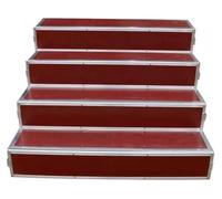 2 3 4 Tier Choir Risers Step, Portable Choral Stairs Platform, Stage Riser, Group Shot Staircase For Classroom Church(4tier)