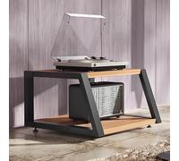 2/3/4 Tier Corner AV Media Stand, Open Storage Audio Rack & Stereo Shelf, Multi-Media Component Cabinet for Home Theater, Stylish Yellow, 60x52x60cm