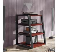 2/3/4 Tier Corner AV Media Stand, Open Storage Audio Rack & Stereo Shelf, Multi-Media Component Cabinet for Home Theater, Stylish Yellow, 60x52x60cm