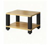 2/3/4 Tier Entertainment Rack for Storage & Display - Perfect for Bars Game Rooms & KTV - Stylish Light Walnut Double Layer Design for Collectibles & Decor