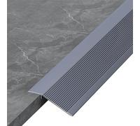 2-3/4" Wide Floor Transition Strip, Aluminum Waterproof, Overlap Edge Reducer for Threshold Ramp, Tile, Marble, Bridge The Height Between 10-25mm(Grey,7x90cm)