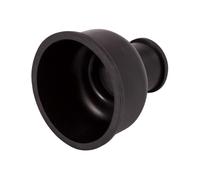 2 3/4" x 1 1/2" Black Rubber Flush Cone - WC Pan Connector Seal for Toilet Waste Pipes