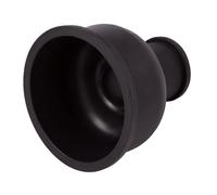 2 3/4" x 1 1/4" Black Rubber Flush Cone - Flexible WC Pan Connector Seal for Toilet Cistern Outlet Fittings