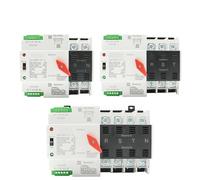 2/3/4P 100A 110V/220V Automatic Transfer Switch Electrical Selector Switches Dual Power Switch Solar Din Rail AUOQKQUT(4P,110V)