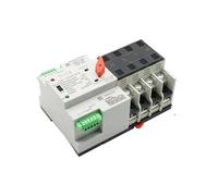 2/3/4P 100A 110V/220V Mini ATS Automatic Transfer Switch Selector Switch Dual Power Switch PV Solar DIN Rail(4P,110V)