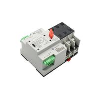 2/3/4P 100A 110V/220V Mini ATS Automatic Transfer Switch Selector Switch Dual Power Switch PV Solar DIN Rail(3P,220V)