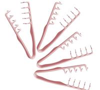 2/3/4pc Texture Comb, Volumizing Wide-Tooth Hair Styling Comb, Bangs Seam Grooming Accessory For Women, Versatile Styling Tool for Maximum Lift, 8.86 x 4.13 x 0.94 Inch (Red, 4PC)