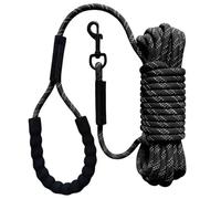2/3/5/10/15/20m Dog Leash Long Pet Reflective Leash, Outdoor Puppy Cat Training Walking Rope for Small Medium Large Dog(2m,Black)