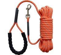 2/3/5/10/15/20m Dog Leash Long Pet Reflective Leash, Outdoor Puppy Cat Training Walking Rope for Small Medium Large Dog(20m,Orange)