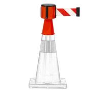 2/3/5/10M Cone Barrier Tape, Retractable Belt Barrier for most traffic cones, Vehicle Road Cone Connecting Belt,with automatic rebound(B,3M/9.8FT)