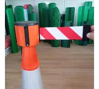 2/3/5/10M Cone-Mounted Retractable Belt, Cone Barrier Retractable Topper for Traffic Cone,Hazardous Caution Tape(A,2M/6.6FT)
