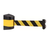 2/3/5/10M Magnetic Attraction Wall Mounted Belt Barrier, Retractable Queue Rope with mounting Accessories(/9.8FT)