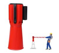 2/3/5/10M Retractable Traffic Ctopper Tape for Blocking Traffic and Pedestrian Areas,Cone-Mounted Retractable Belt Barrier with Automatic Rebound/B/5M(16Ft)