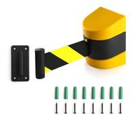 2/3/5/10M Wall Mounted Belt Barrier Retractable Queue Rope Barrier with Mounting Accessories for Playground Park Hotel Crowd Control/a/3.0M/9.8Ft