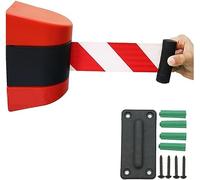 2/3/5/10M Wall Mounted Belt Barrier Retractable Queue Rope,Security Ribbon for Offices and Public Areas Wear-Resistant-A||2M((9.8FT))