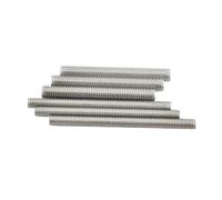 2/3/5/10pcs 304 Stainless Steel Full Threaded Bar Fully Metric Rod Screw Length 20mm 50mm 100mm 200mm 500mm M3 M4 M5 M6(25mm (10Pcs),M5)