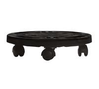 2/3/5x Plant Trolley with Wheels Black Flower Pot Trolley Plant Caddy vidaXL