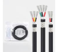 2/3 Conductor Shielded Wire 14-28AWG UL2517 Tinned Copper Core PVC Cable UL Certified Flexible Line for Outdoor Lighting ,Monitoring Security& Electro Mechanical Equipment(14AWG-2C,300ft)