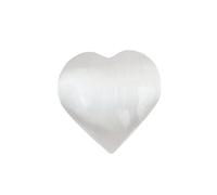2.3 inches Hand Carved Heart-Shaped Selenite ，for Cleansing,Decoration or Gift