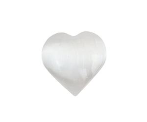 2.3 inches Hand Carved Heart-Shaped Selenite ，for Cleansing,Decoration or Gift