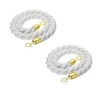 2/3 Pack 1.2m/3.9Ft Stanchion Rope Twisted Queue Divider for Crowd Control Hotel Barrier Rope 5ft Length Durable Post Ropes 2 Pieces Event & Venue Use