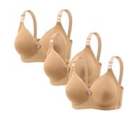 2/3 Pieces Women's Everyday Bra UK Push Up Wireless Bralette Seamless Bras Full Coverage Support Bralettes Non-Padded Brassiere Adjustable Straps Underwear Ladies Comfortable Lingerie for Yoga Daily
