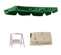 2-3 Seat Garden Swing Canopy Replacement , Swing Chair Canopy Replacement , 210D Oxford Heavy duty Waterproof 2 Seater Patio Swing Hammock Top Protective Cover(Size:142*120*18cm,Color:Green)